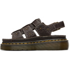 Dr. Martens Brown Wrenlie Grizzly Fisherman Platform Sandals