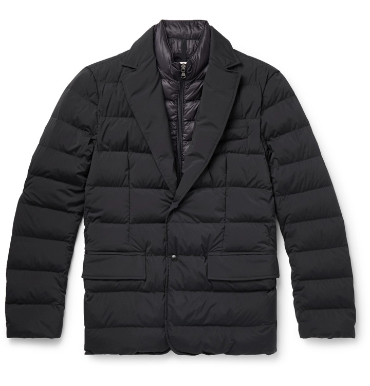 Photo: Moncler - Slim-Fit Quilted Stretch-Shell Down Jacket - Blue