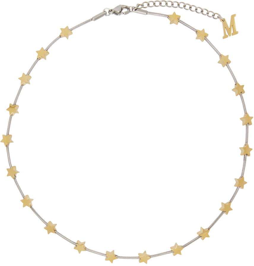 Marland Backus SSENSE Exclusive Silver & Gold Lil Star Necklace