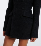 Wardrobe.NYC Alpaca and wool-blend bouclé blazer dress