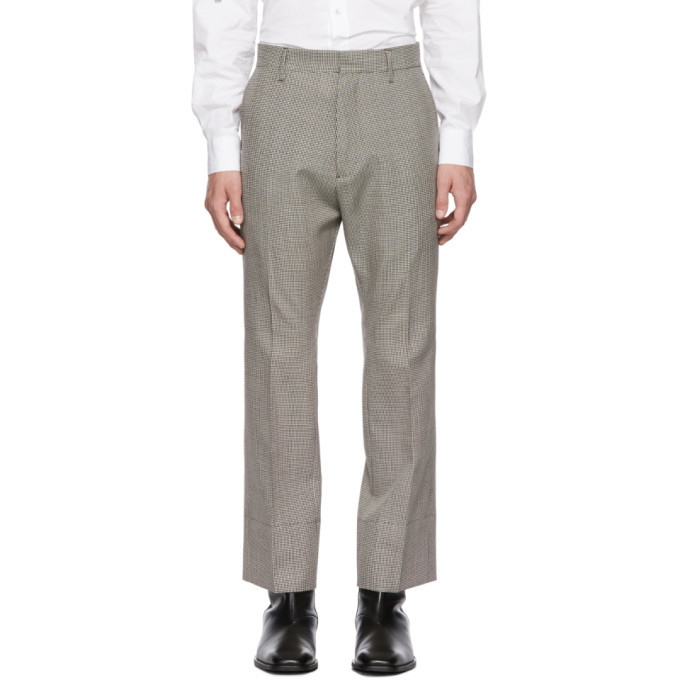 Photo: Dsquared2 Multicolor Cropped Flare Houndstooth Trousers