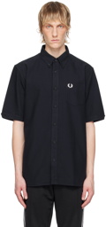 Fred Perry Navy Embroidered Shirt
