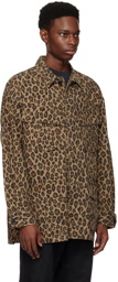 WACKO MARIA Beige Leopard Jacket