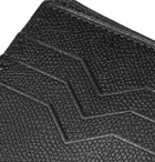 Valextra - Pebble-Grain Leather Billfold Wallet - Men - Black