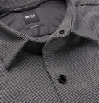 Hugo Boss - Houndstooth Woven Overshirt - Gray