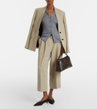 Toteme Ribbed-knit cashmere and silk cardigan