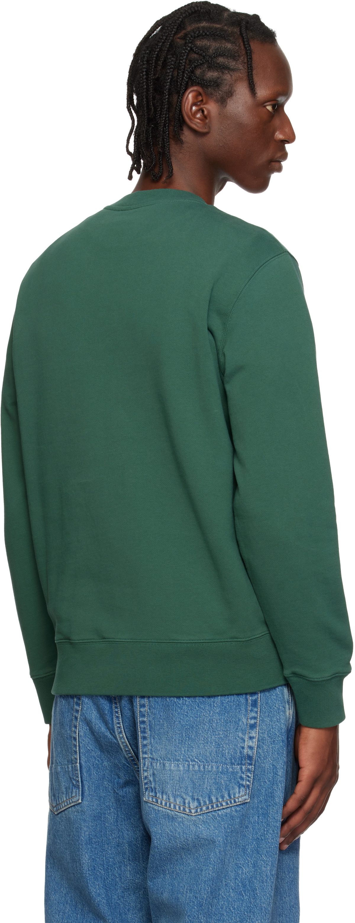 Maison Kitsuné Green Fox Head Regular Sweatshirt