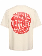 CHARLES JEFFREY LOVERBOY Logo Print Organic Cotton T-shirt