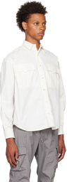 John Elliott White Safari Shirt