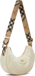 Burberry Off-White Horseshoe Crossbody Bag