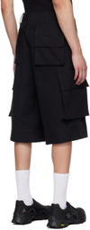 BRYAN JIMENÈZ SSENSE Exclusive Black Pocket Shorts