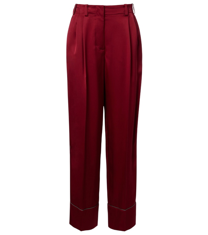 Photo: Givenchy Silk satin wide-leg pants