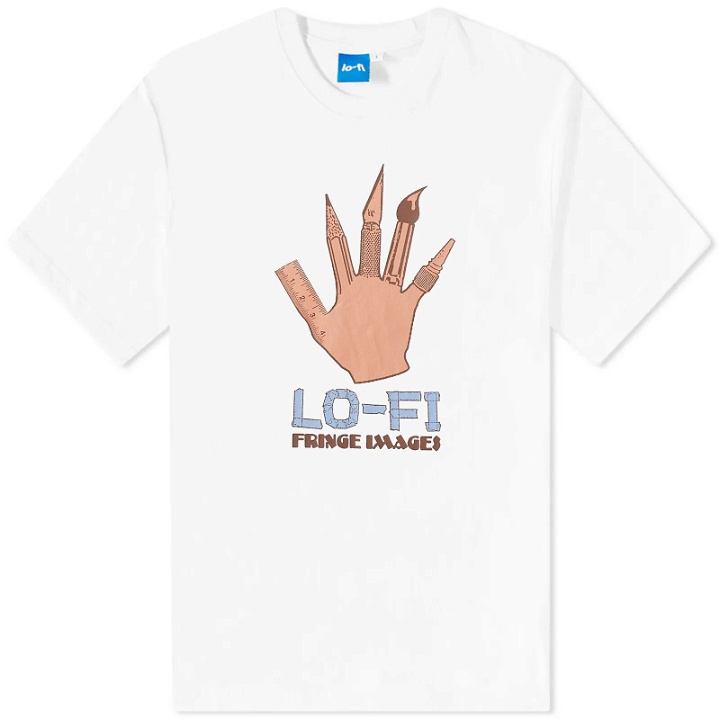 Photo: Lo-Fi Men's Fringe Images T-Shirt in White