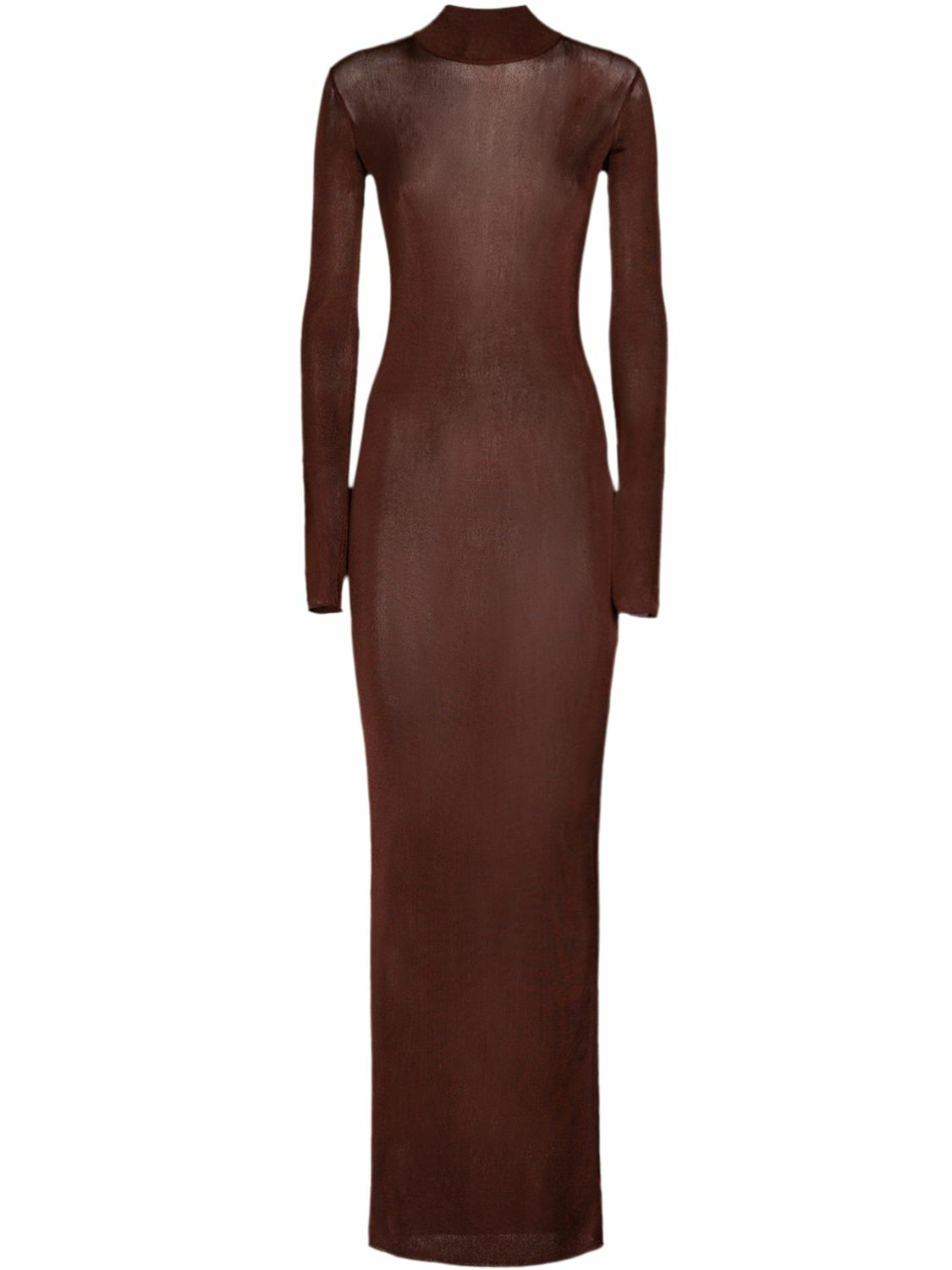 【関税込み】saint laurent LONG VISCOSE DRESS Saint laurent Long viscose dress available on julian-fashion