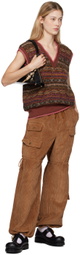 Anna Sui Multicolor Jacquard Vest