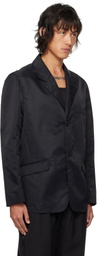 LGN Louis Gabriel Nouchi Black Recycled Nylon Classic Cut Blazer