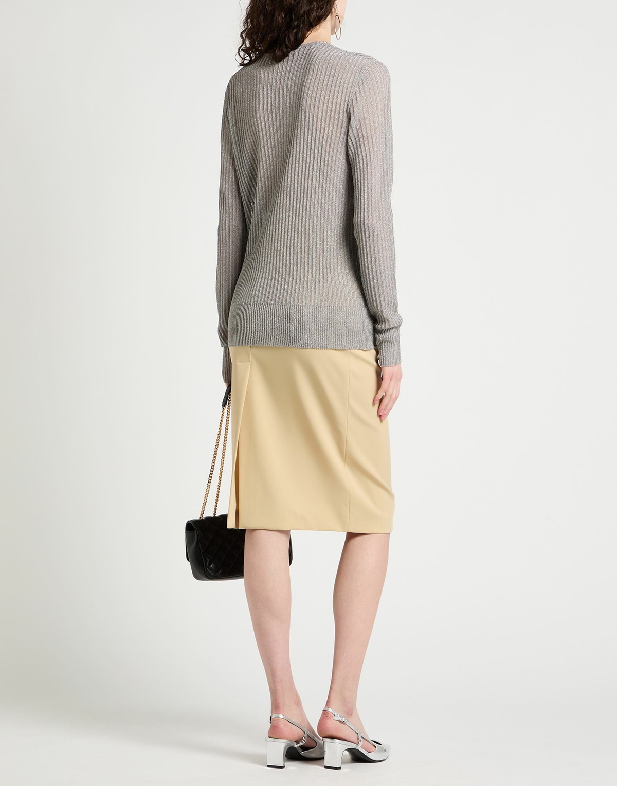 Sapio Womens Sweater in Silver