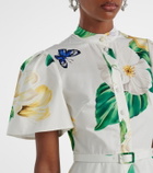 Leo Lin Bianca floral cotton shirt dress