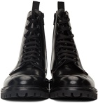 Common Projects Black Combat Lace-Up Boots