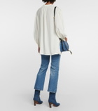 Chloé Tie-neck silk satin shirt