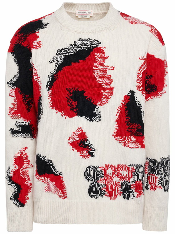 Photo: ALEXANDER MCQUEEN - Crafted Wool Blend Knit Sweater