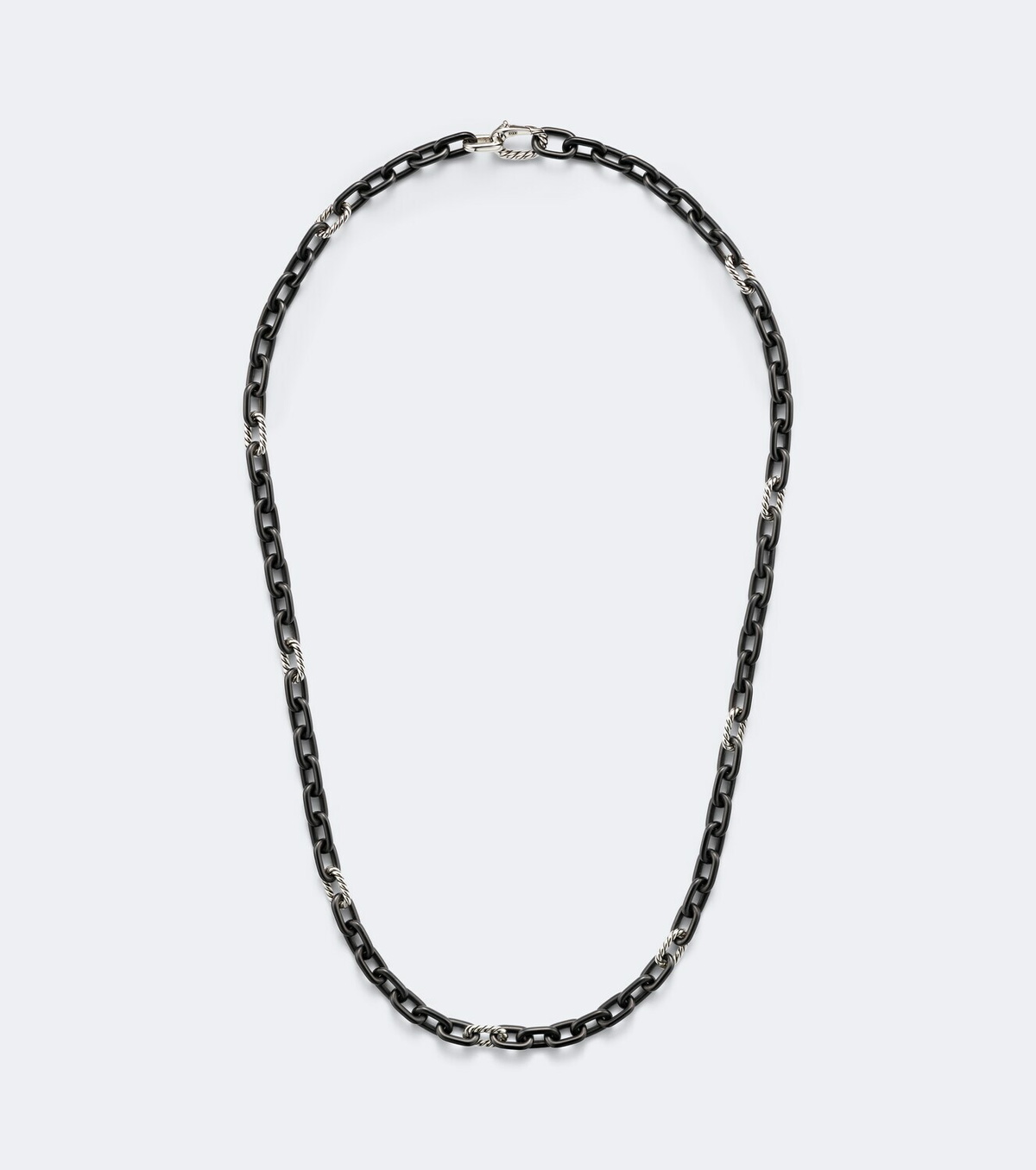 David Yurman DY Madison® titanium and sterling silver chain necklace