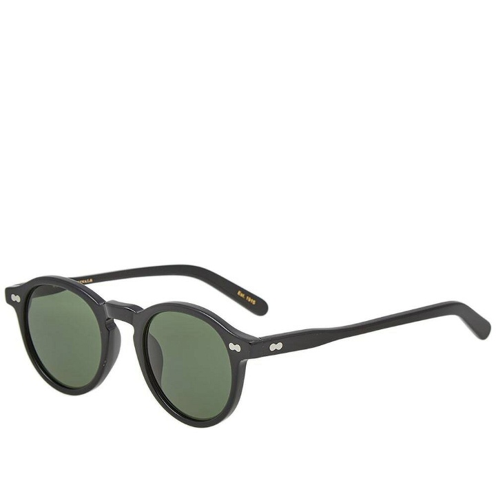 Photo: Moscot Miltzen Sunglasses in Black/G15