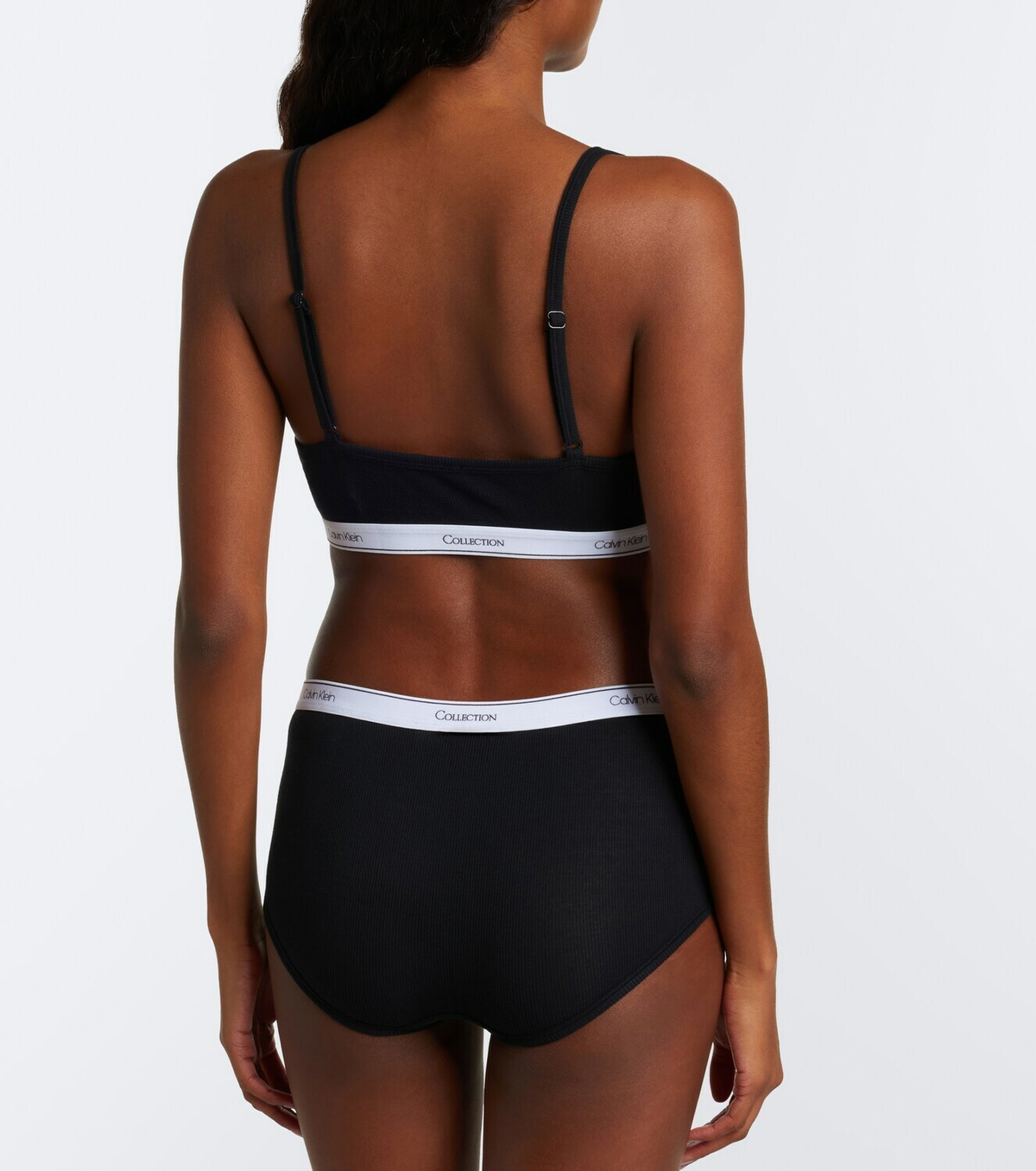 Calvin Klein Collection Thaïs ribbed-knit cotton-blend briefs