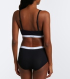 Calvin Klein Collection Thaïs ribbed-knit cotton-blend briefs