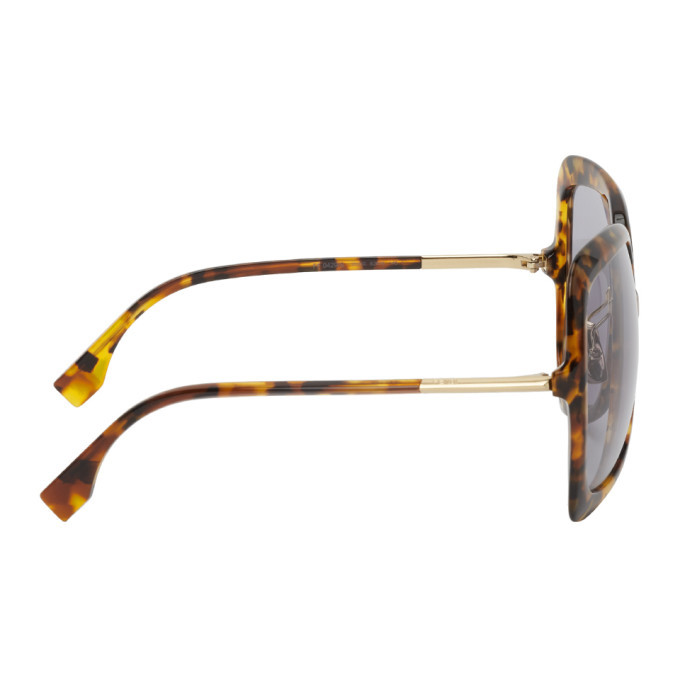 FENDI トータスシェル サングラス Fendi Tortoise Shell Oversized Sunglasses - NWT – One Savvy