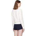 Sandy Liang White Polka Sweatshirt