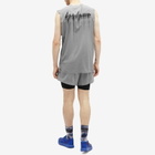 Y-3 Men's Run Tank Top in Ch Solid Grey