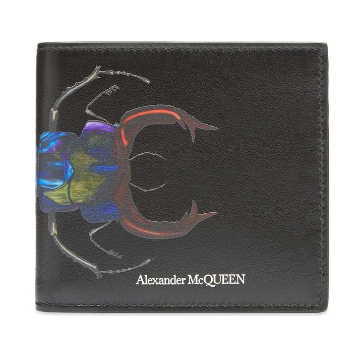 Photo: Alexander McQueen Beetle Print Billfold Wallet