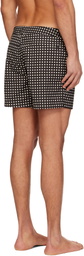 TOM FORD Black Mid Dot Print Nylon Swim Shorts