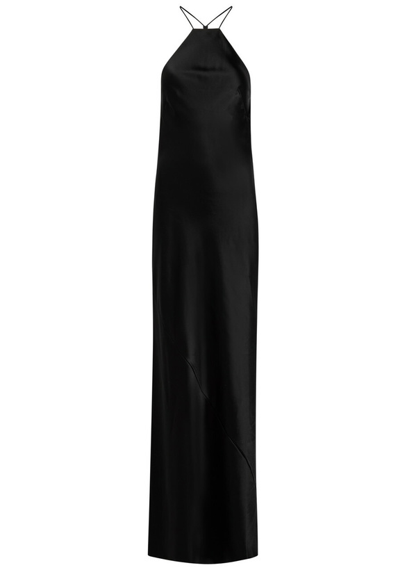 Photo: Delos Anais Satin Maxi Dress Black