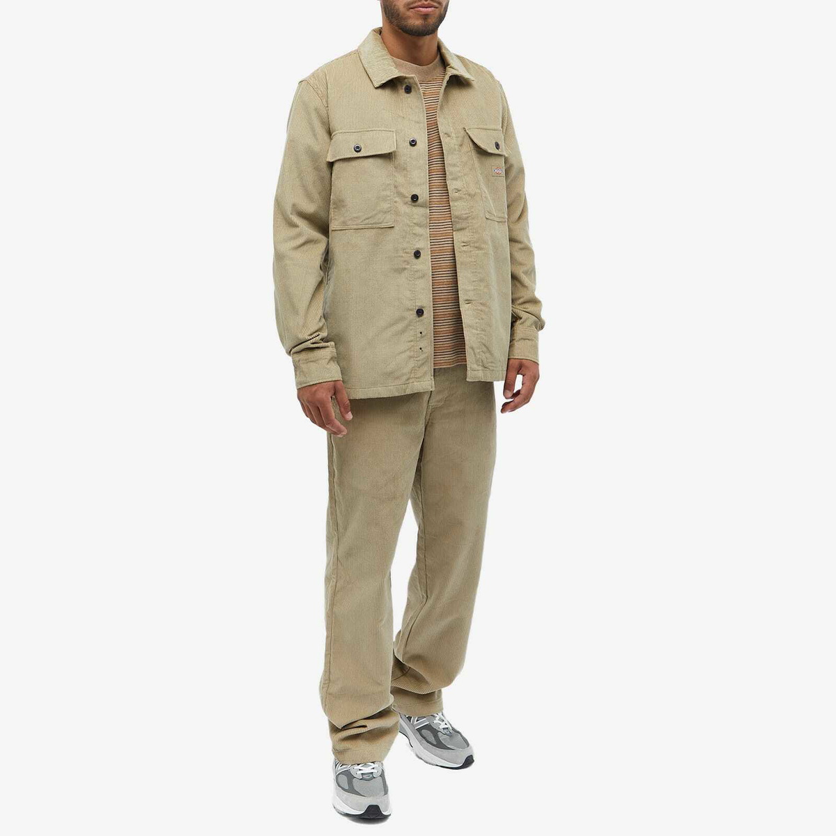 Dickies Men's Higginson Corduroy Overshirt in Khaki Dickies Construct