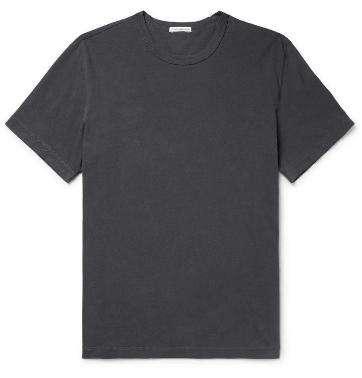 Photo: James Perse - Combed Cotton-Jersey T-Shirt - Men - Charcoal