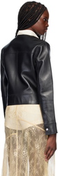 Stand Studio Black Cassie Leather Jacket