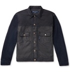 Comme des Garçons HOMME - Garment-Dyed Panelled Denim Trucker Jacket - Blue