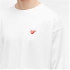 Human Made Men's Long Sleeve Double Heart T-Shirt in White