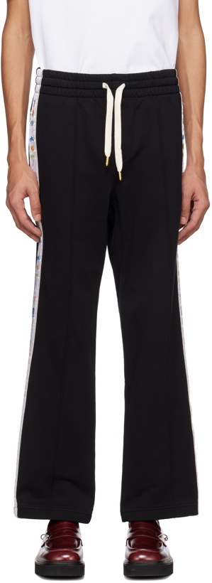 Photo: Casablanca Black Embroidered Lounge Pants