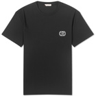 Valentino Men's V Logo T-Shirt in Black