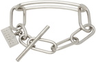 MM6 Maison Margiela Silver Elongated Bracelet