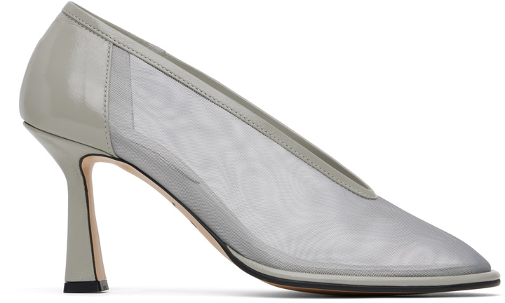 Photo: RECTO Gray Poppy Rounded Toe Heels