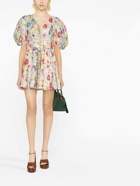 ZIMMERMANN - Printed Linen Short Dress