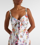 Camilla Floral cotton-blend midi dress