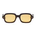 Gucci Black Acetate Rectangular Sunglasses