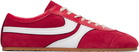 Dries Van Noten Red Suede Sneakers