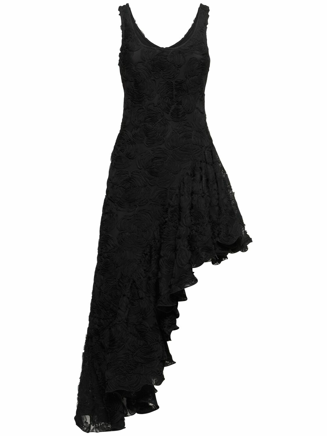 ROTATE Tanmieka Ruffled Flower Mesh Dress ROTATE Birger Christensen