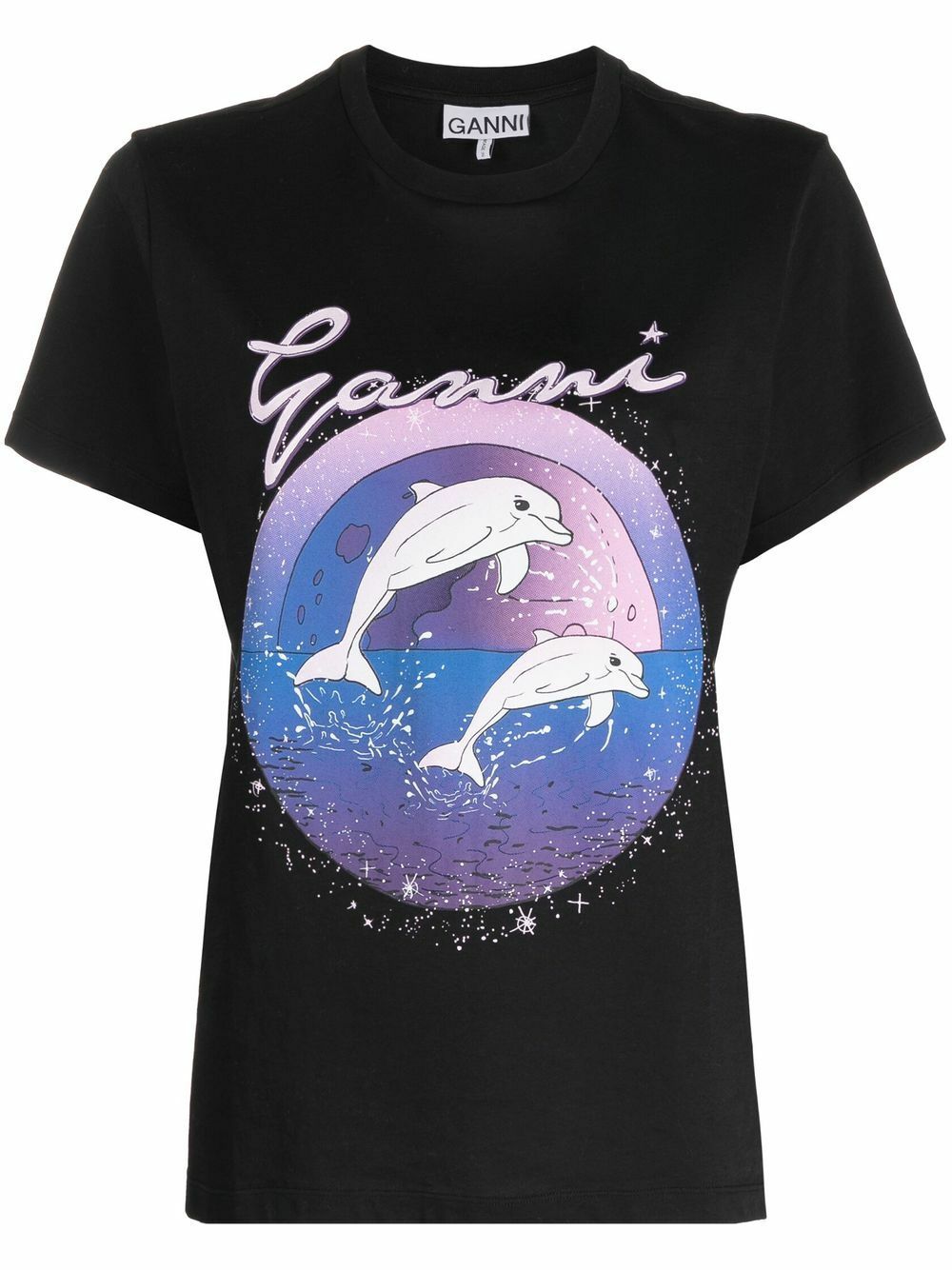 GANNI - Logo Organic Cotton T-shirt GANNI